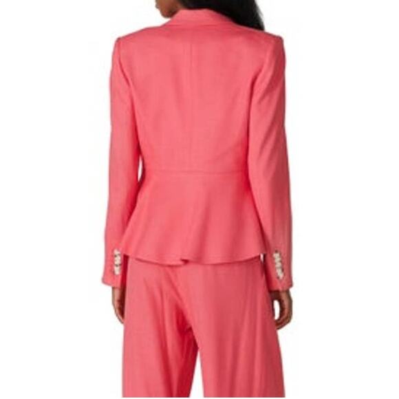 Veronica Beard NEW Danielle Dickey Blazer Single Button Jacket Melon Pink 2 - Picture 2 of 15